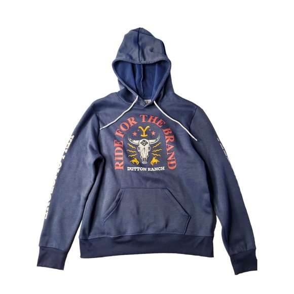 yellowstone Tops - yellowstone gray string hoodie pullover ride for the brand sweatshirt size s